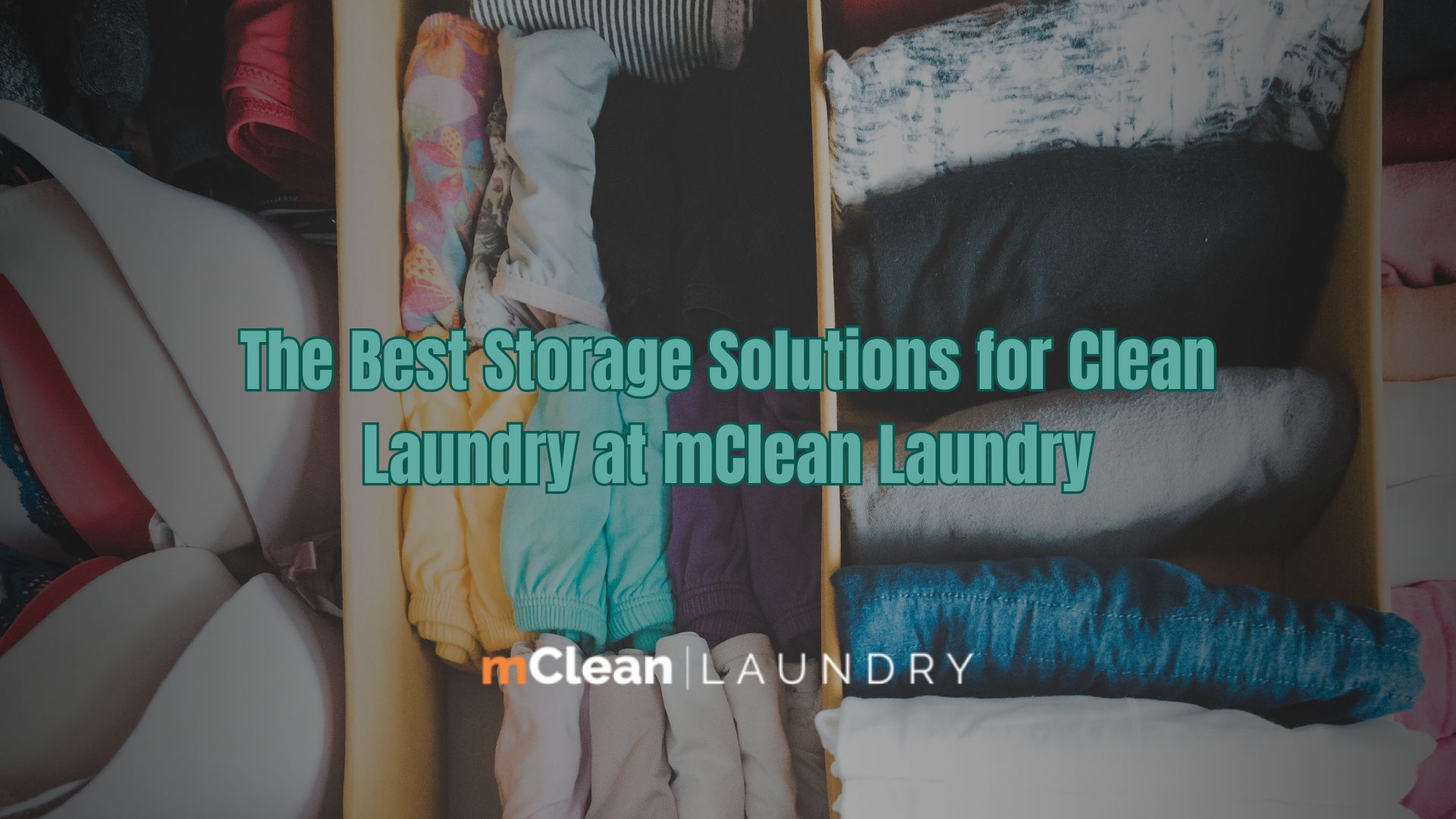 Organized laundry in baskets and drawers with mClean Laundry Flat Rock Drop-Off Service, featuring eco-friendly and efficient laundry storage solutions.