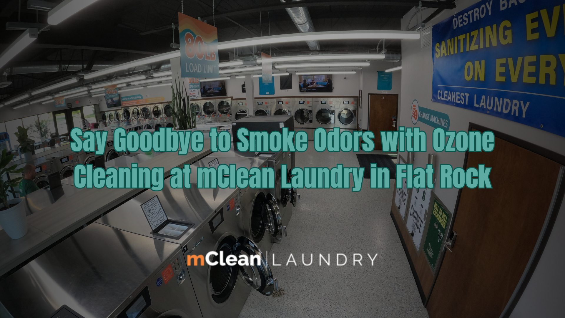 Ozone laundry cleaning at mClean Laundry Flat Rock location