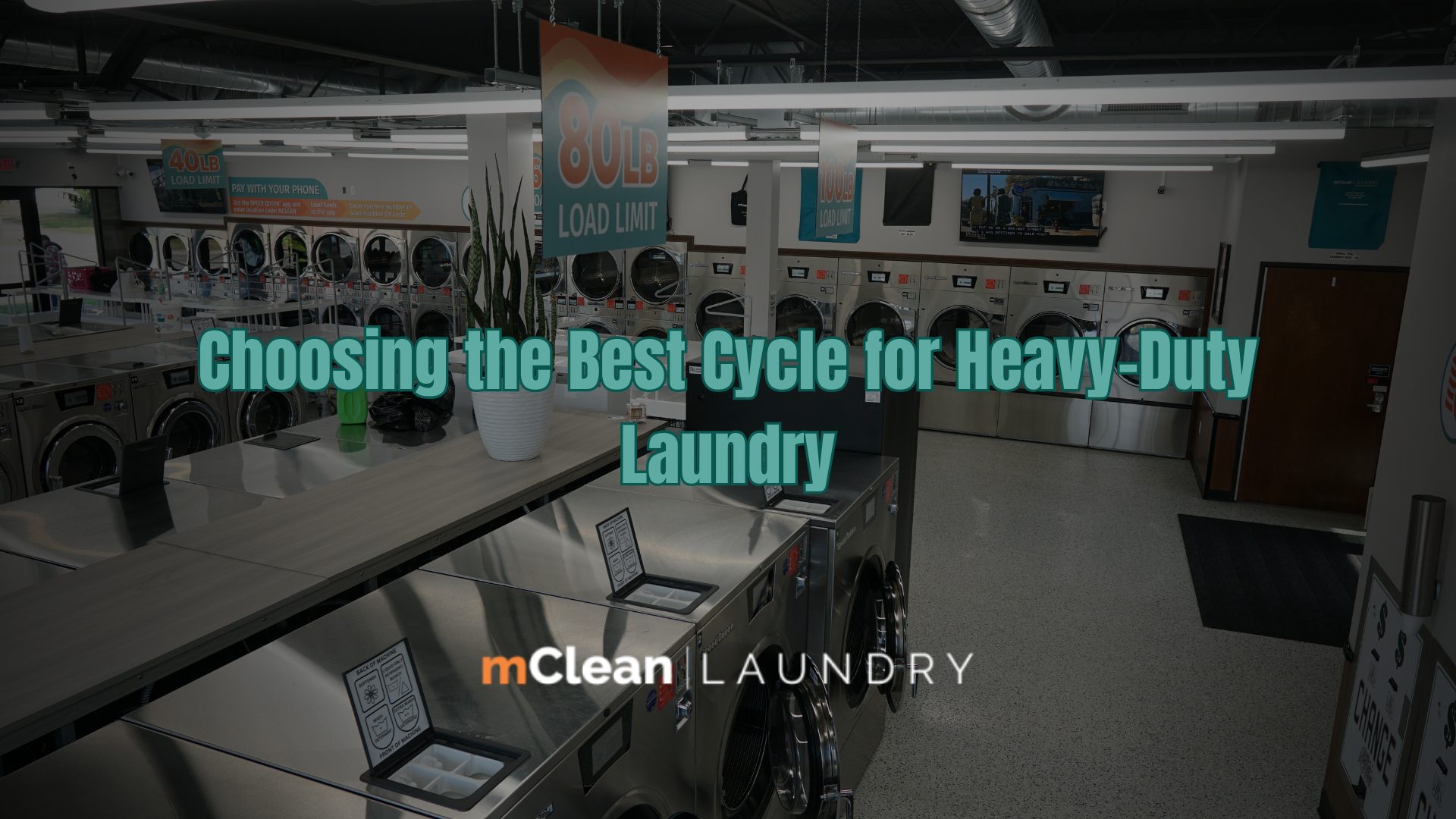 Speed Queen washing machine running a heavy-duty laundry cycle at mClean Laundry in Flat Rock and Rockwood